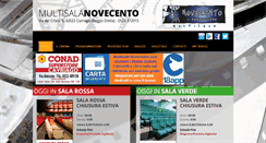 Desktop Screenshot of multisala900.it
